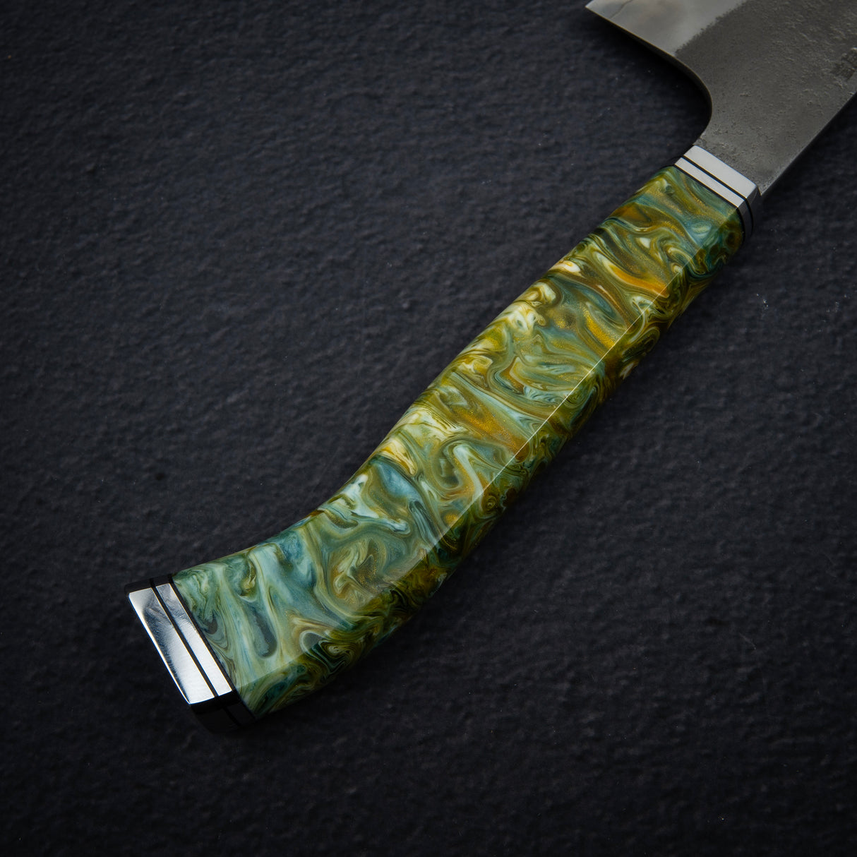 Hatsukokoro x Yoshikane SKD Nashiji Gyuto 210mm 超高，宇宙漩渦手柄