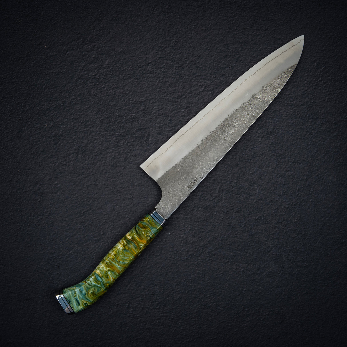 Hatsukokoro x Yoshikane SKD Nashiji Gyuto 210mm 超高，宇宙漩渦手柄