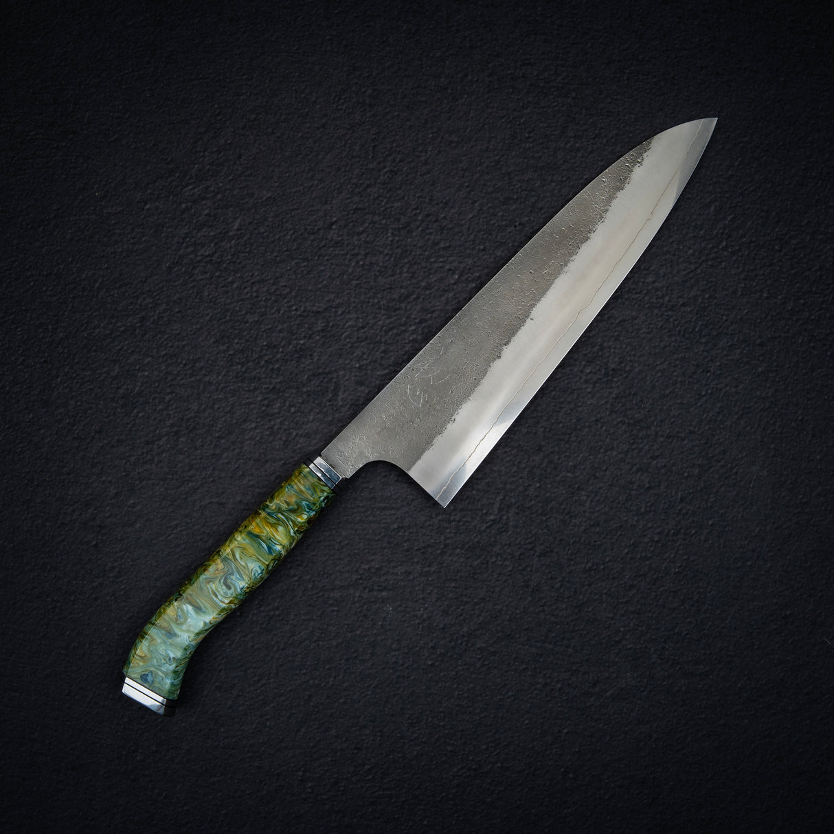 Hatsukokoro x Yoshikane SKD Nashiji Gyuto 210mm 超高，宇宙漩渦手柄