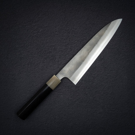 Hatsukokoro x Yoshikane SKD Nashiji Gyuto 210mm 超高，心形烏木手柄