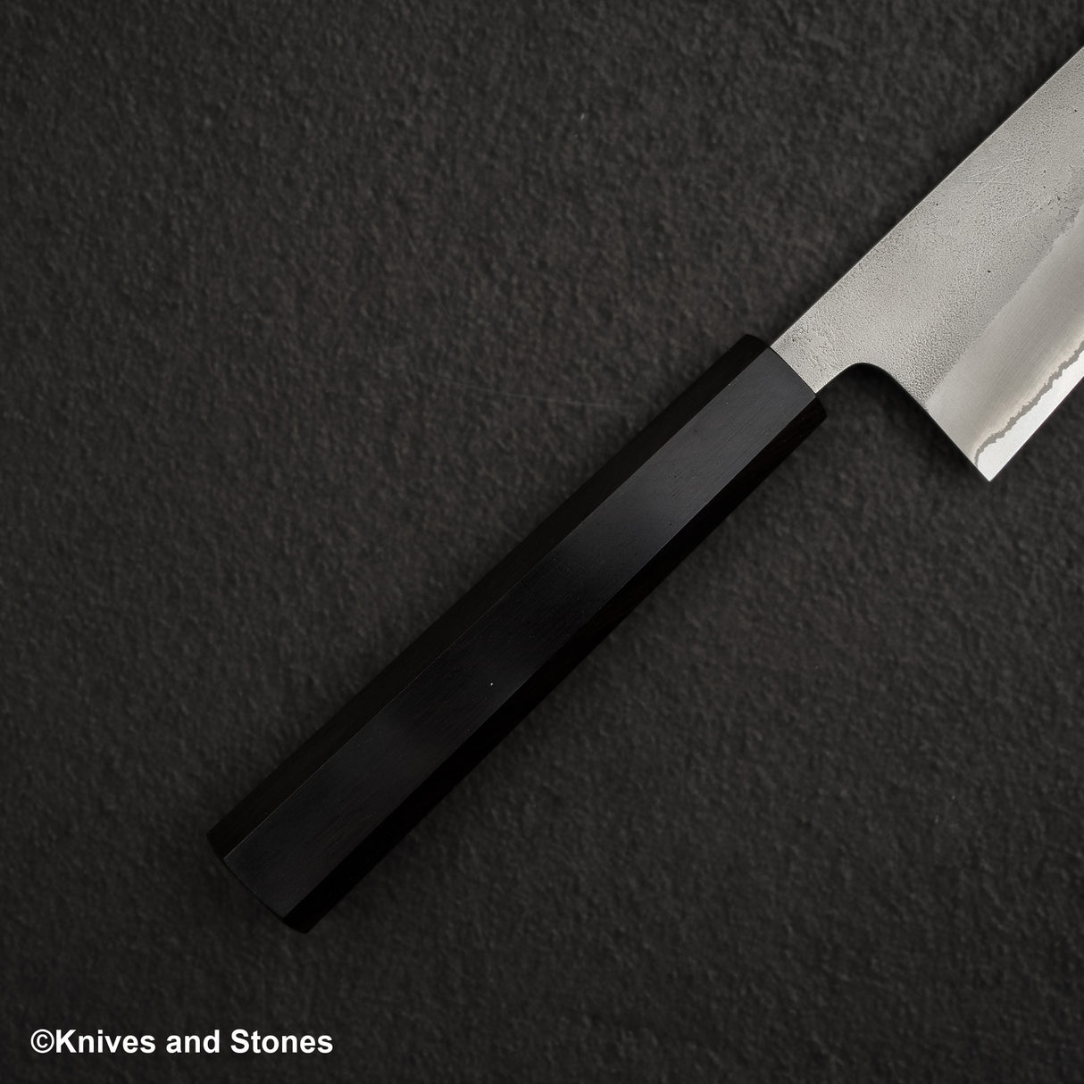 Hatsukokoro x Yoshikane White 2 Nashiji Gyuto 210mm 不鏽鋼包覆黑檀木手柄