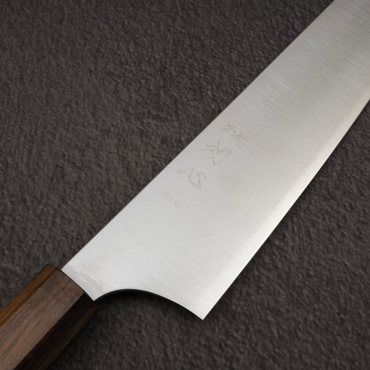 Hatsukokoro Hayabusa Aogami Super Migaki Gyuto 240mm Black Chacate