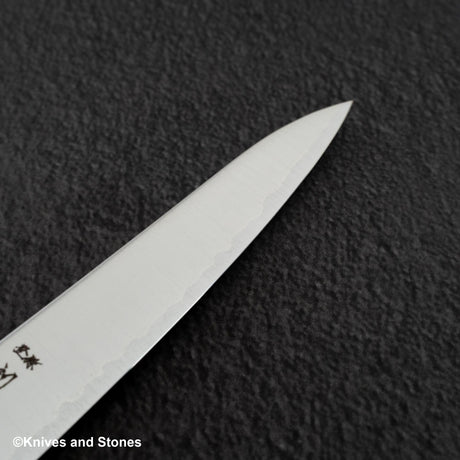 Hatsukokoro Hayabusa Aogami Super Migaki Petty 150mm Black Chacate