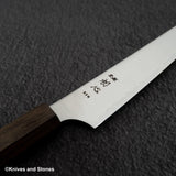 Hatsukokoro Hayabusa Aogami Super Migaki Petty 150mm Black Chacate