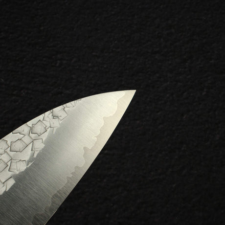 Knives and Stones 岩刃社 Arare SG2 牛刀 210mm，由甲鐵刃物製作，搭配黑色炭燒刀柄