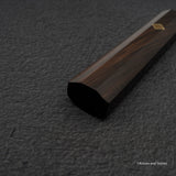 K&amp;S 特殊手柄：​​八角形烏木手柄，帶方形馬賽克銷