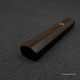 K&amp;S 特殊手柄：​​八角形烏木手柄，帶方形馬賽克銷