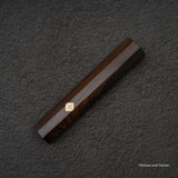 K&amp;S 特殊手柄：​​八角形烏木手柄，帶方形馬賽克銷
