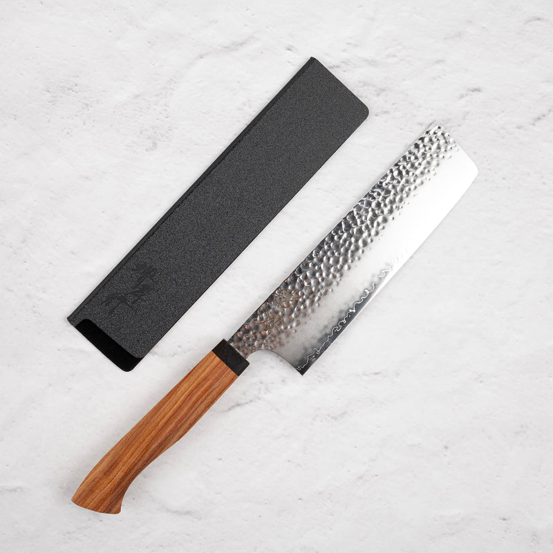 K&S VG10 Tsuchime Sanmai Nakiri 180mm Western Handle