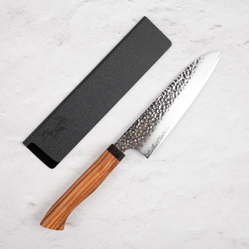 K&S VG10 Tsuchime Sanmai Santoku 180mm Western Handle