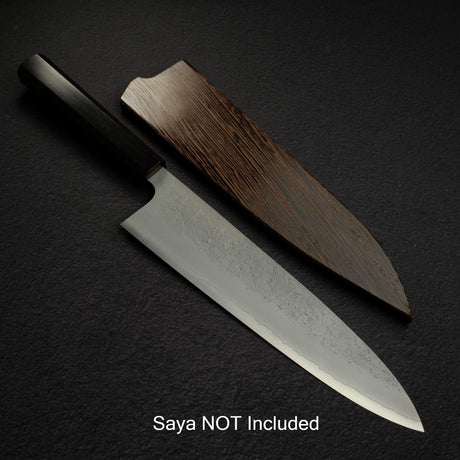 Knives and Stones 岩刃社 Yuepo SLD 梨地牛刀 240mm，黑檀木刀柄