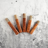 K&S Octagonal Amboyna Burl Handle with Blonde/Marble Ferrule