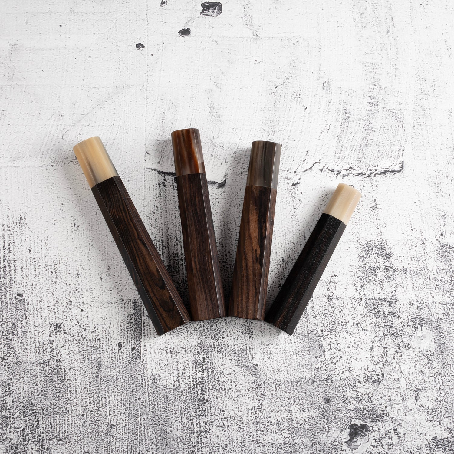 K&S Octagonal Ebony Handle with Blonde/Marble Ferrule