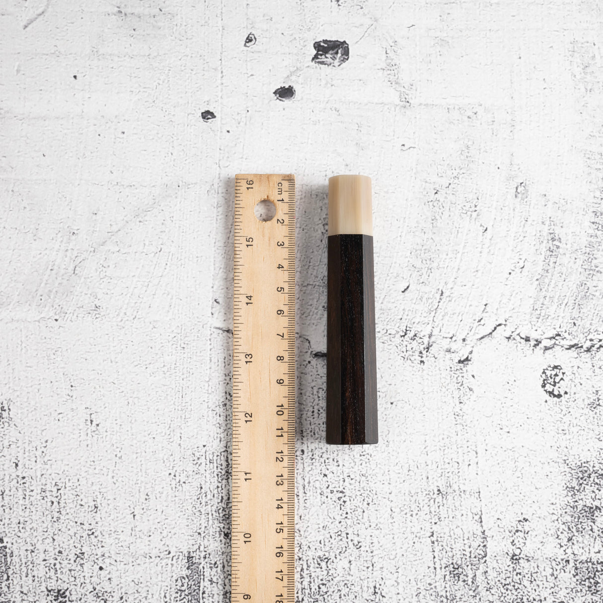 K&S Octagonal Ebony Handle with Blonde/Marble Ferrule