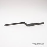 Kankuma 曲柄電鍍鑷子 25cm