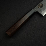 黑鐵 青鋼二號 黑打 文化刀 165mm B-Grade, 紫檀木 Handle