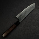 黑鐵 青鋼二號 黑打 文化刀 165mm B-Grade, 紫檀木 Handle