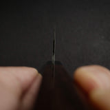 黑鐵 青鋼二號 黑打 文化刀 165mm B-Grade, 紫檀木 Handle