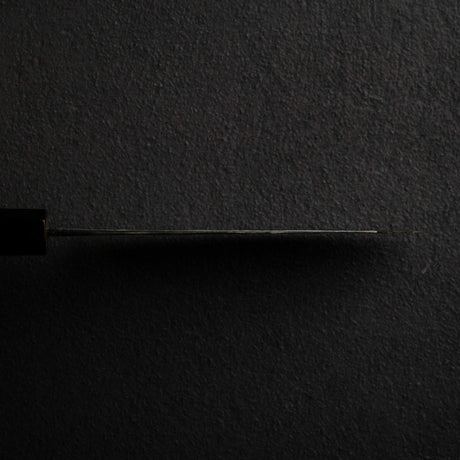 黑鐵 青鋼二號 黑打 文化刀 165mm B-Grade, 紫檀木 Handle