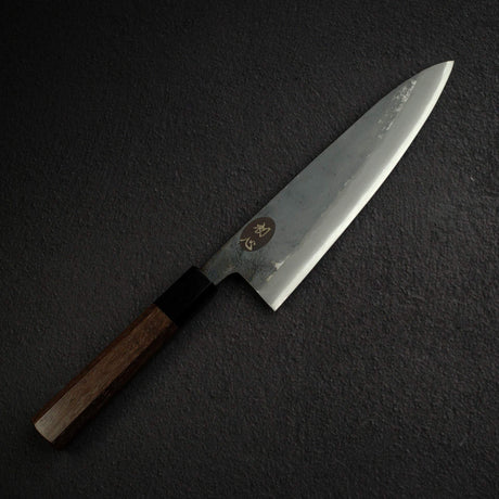 黑鐵 青鋼二號 黑打 牛刀 210mm B-Grade, 紫檀木 Handle