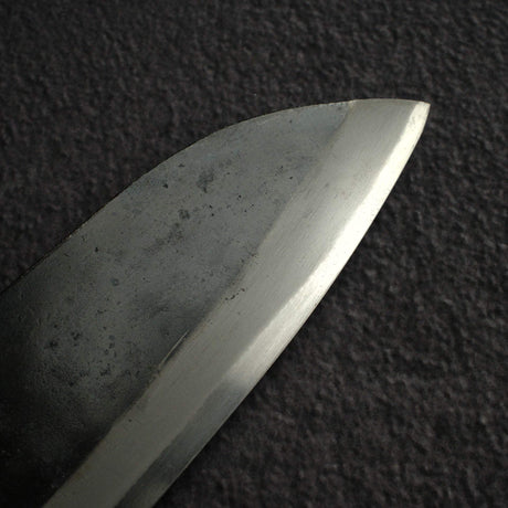 黑鐵 青鋼二號 黑打 三德刀 165mm 紫檀木手柄，附初心刻印