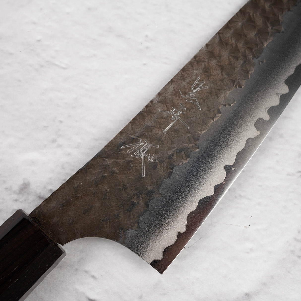 Kurosaki Kokusen Ei Aogami Super K tip Bunka 170mm Ebony Handle