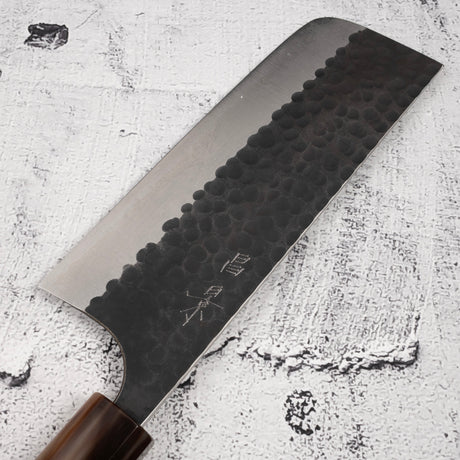 Masakage Koishi AS Nakiri 165mm，Aogami Super Kurouchi Tsuchime K&amp;S 心形鐵木手柄