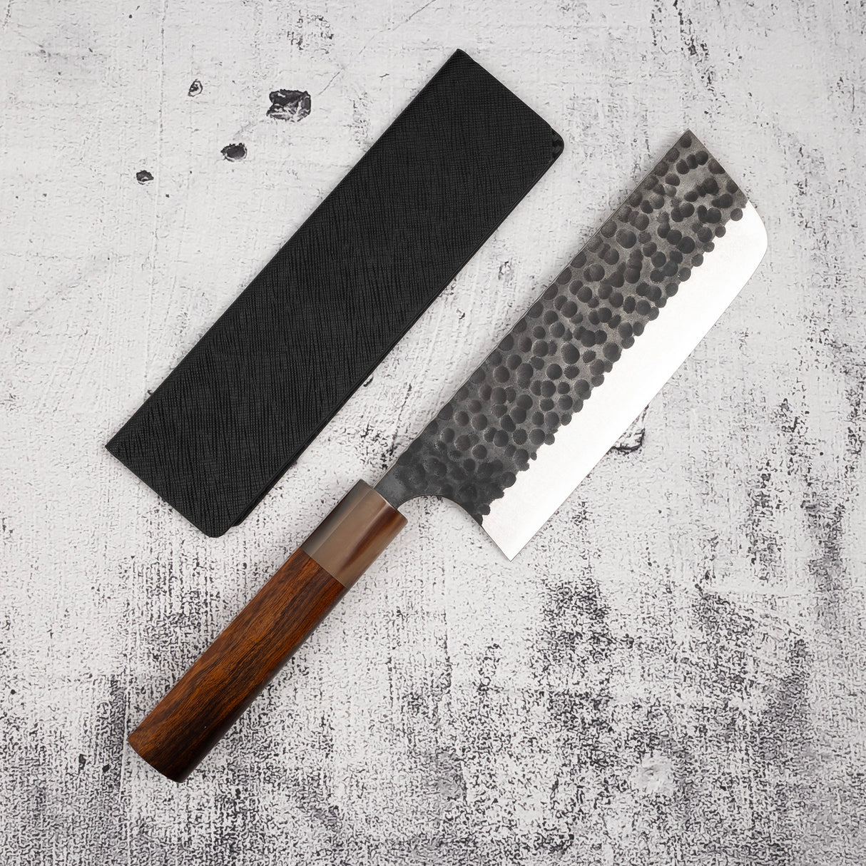 Masakage Koishi AS Nakiri 165mm，Aogami Super Kurouchi Tsuchime K&amp;S 心形鐵木手柄