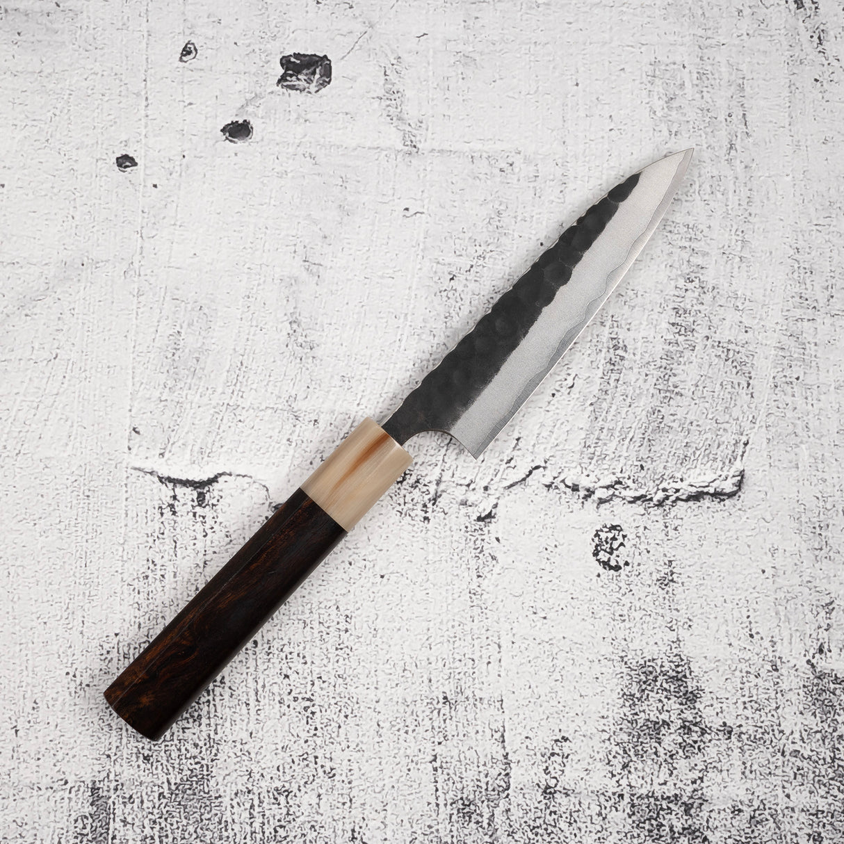 Masakage Koishi AS Petty 120mm, Aogami Super Kurouchi Tsuchime K&S Hearted-shaped Ironwood Handle