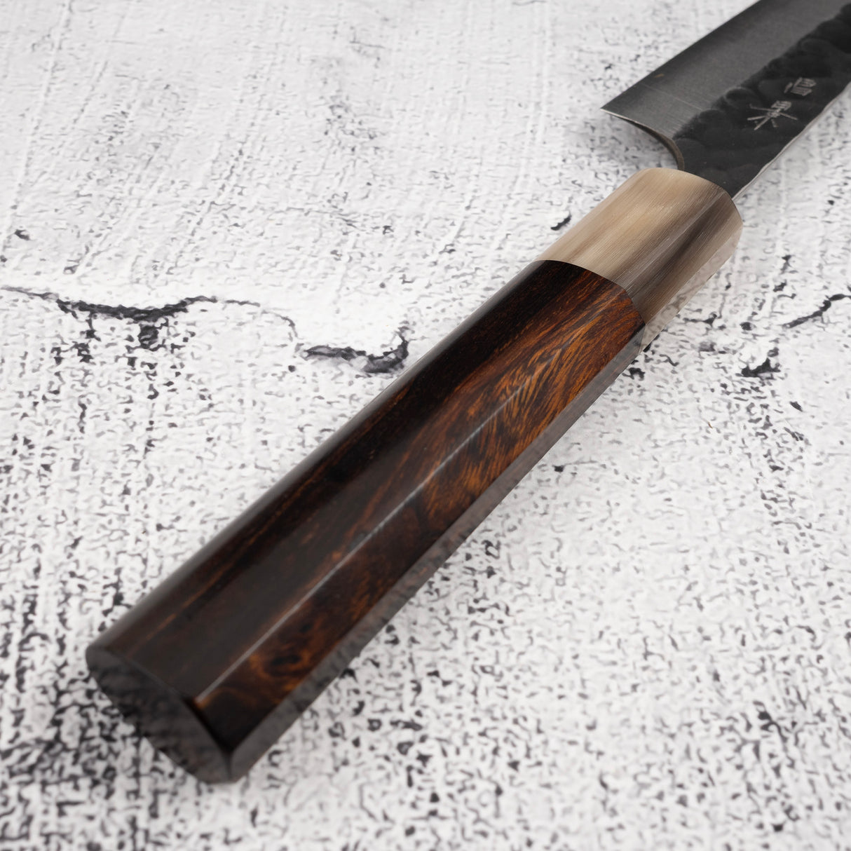 Masakage Koishi AS Petty 120mm, Aogami Super Kurouchi Tsuchime K&S Hearted-shaped Ironwood Handle