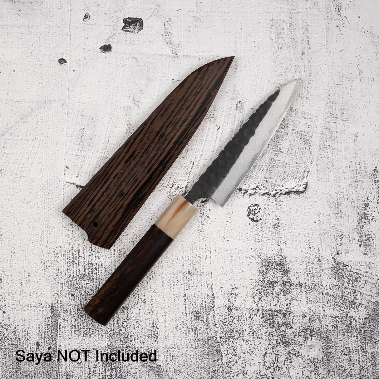 Masakage Koishi AS Petty 120mm, Aogami Super Kurouchi Tsuchime K&S Hearted-shaped Ironwood Handle