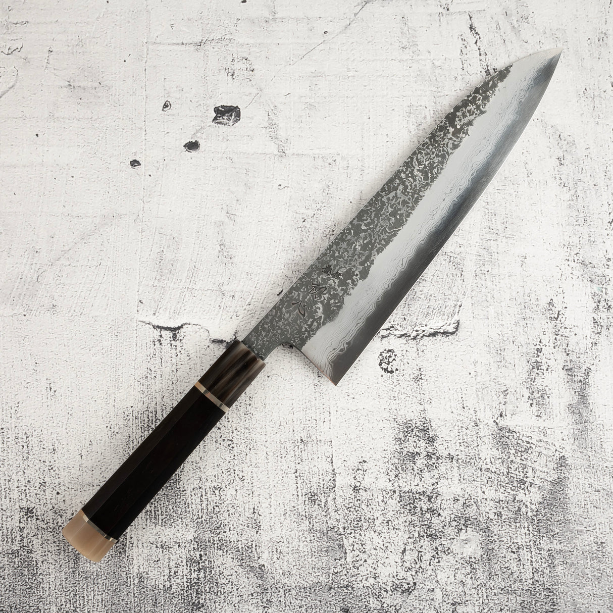 Masuda Yoshihide Blue 1 Kurozome Damascus Gyuto 240mm