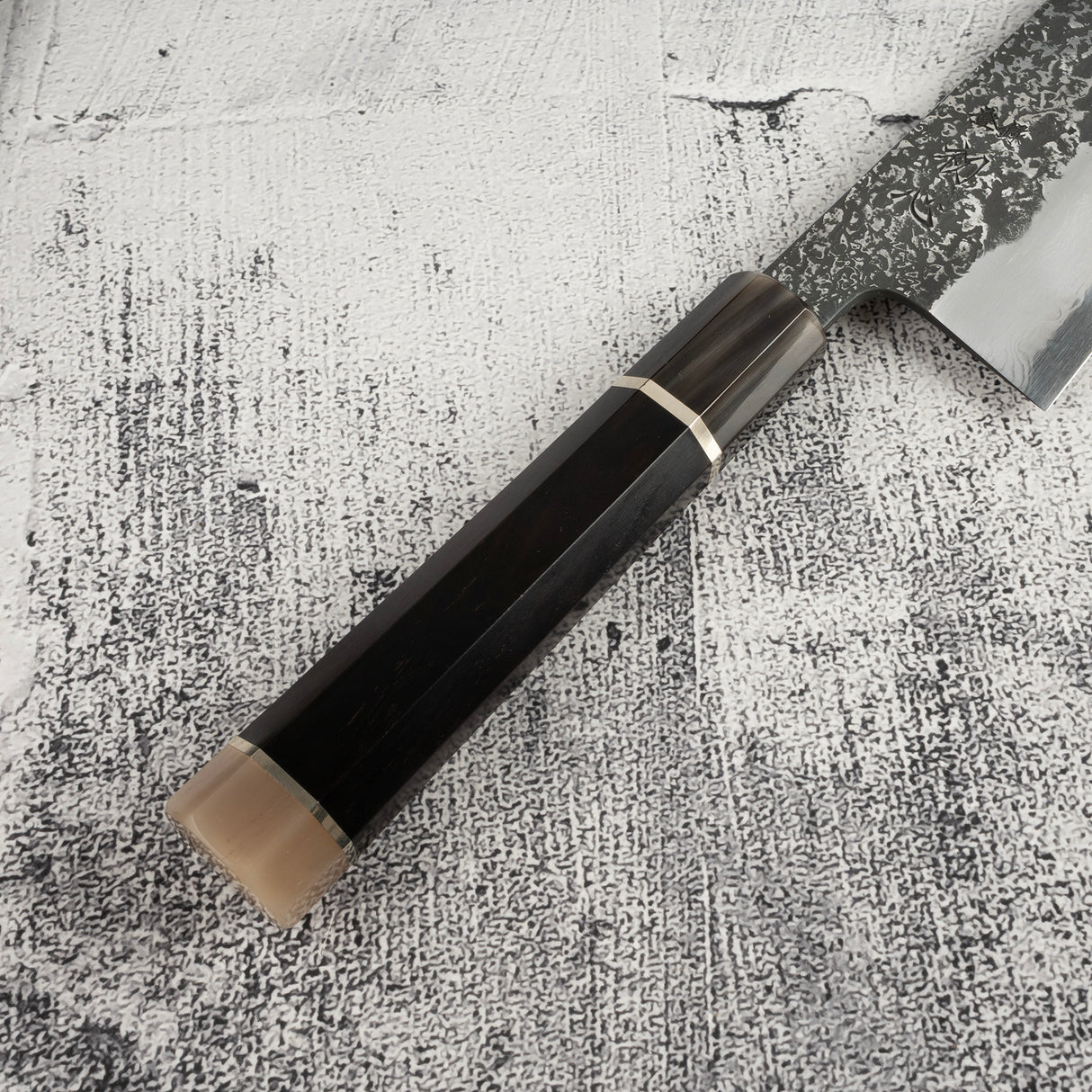 Masuda Yoshihide Blue 1 Kurozome Damascus Gyuto 240mm