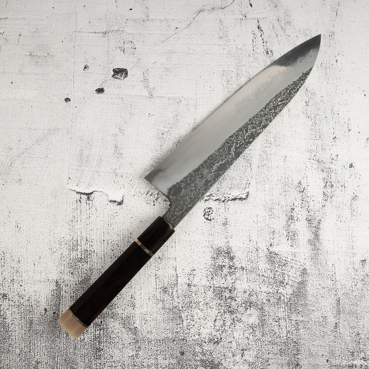 Masuda Yoshihide Blue 1 Kurozome Damascus Gyuto 240mm