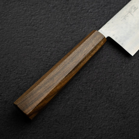 Masutani Kokuryu VG10 Damascus Nakiri 165mm Black Chacate Handle