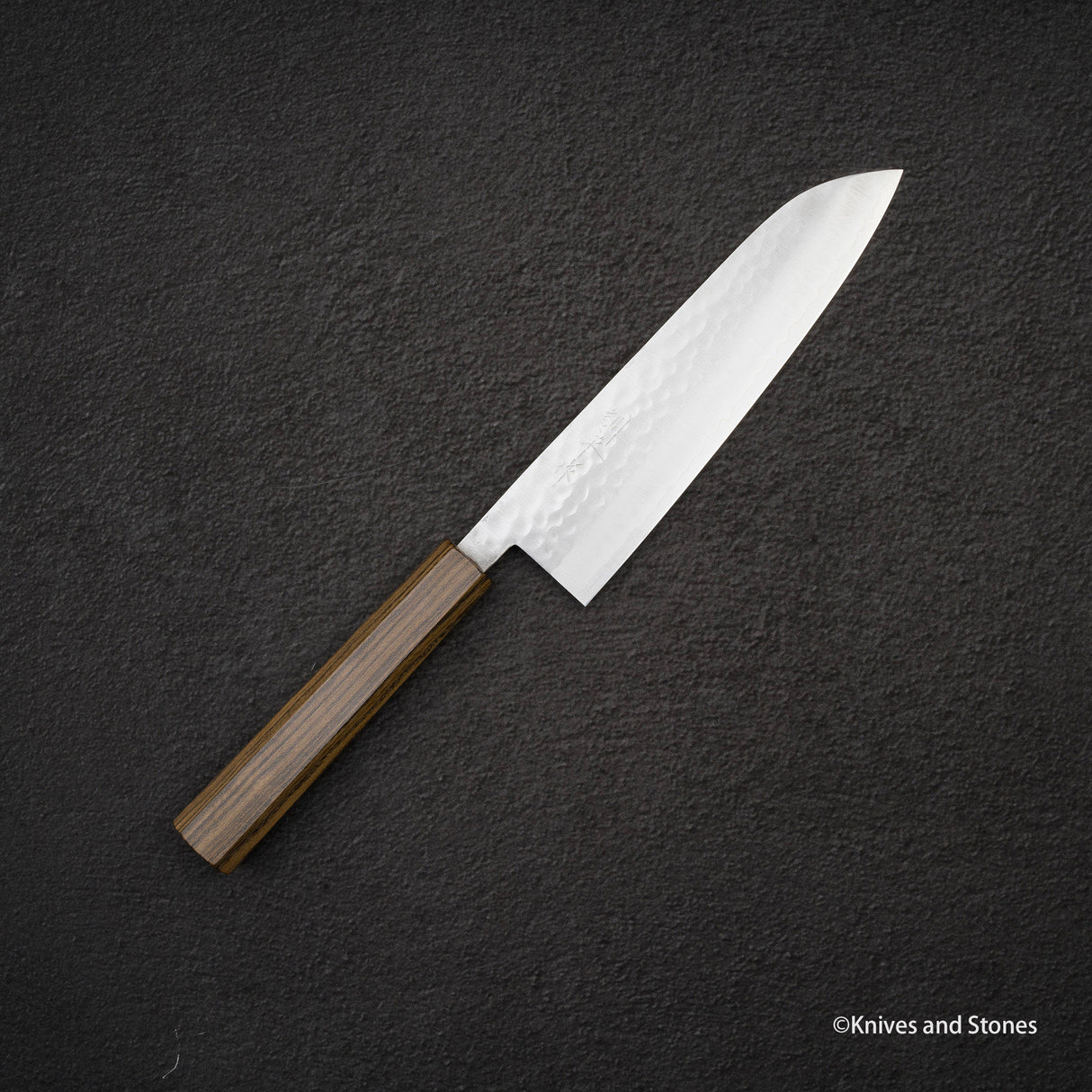 Masutani VG1 Tsuchime Santoku 180mm 黑色 Chacate 手柄