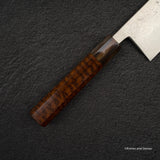 宮崎梶屋 x Hatsukokoro 大馬士革銀山博多 180mm 蛇紋木手柄