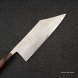 宮崎梶屋 x Hatsukokoro 大馬士革銀山博多 180mm 蛇紋木手柄