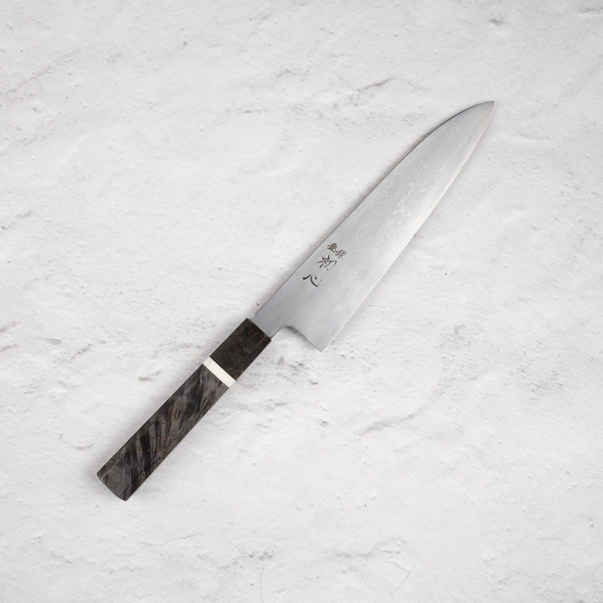 Nakagawa Blue 1 Damascus Gyuto 210mm 樺木手柄