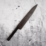 Nakakawa Blue 1 KU 大馬士革 Sujihiki 240 毫米蝕刻黑檀木 Hatsukokoro 出品