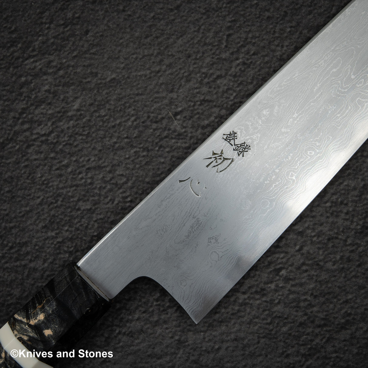 初心 x 中川聰 藍色 1 大馬士革牛刀 270mm