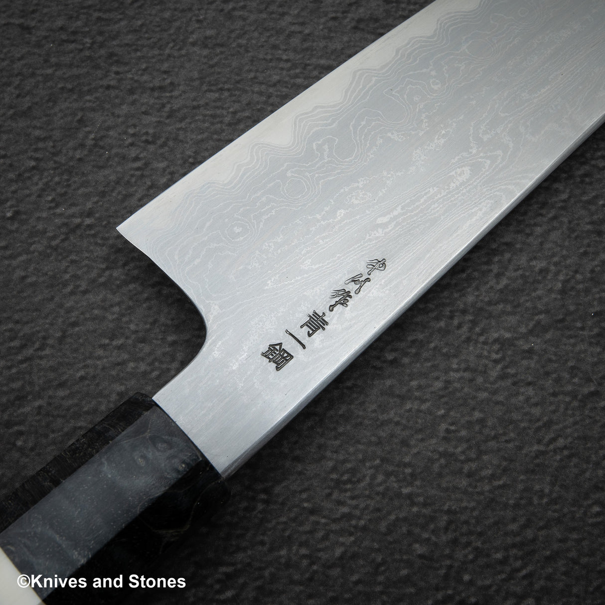 初心 x 中川聰 藍色 1 大馬士革牛刀 270mm