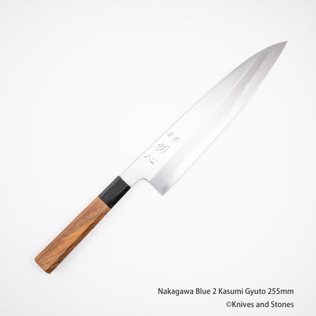 Nakagawa Blue 2 Kasumi Wide-bevel Gyuto 225/255 mm