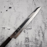 Nakagawa Ginsan K-tip Yanagiba 270 毫米鏡面拋光烏木手柄