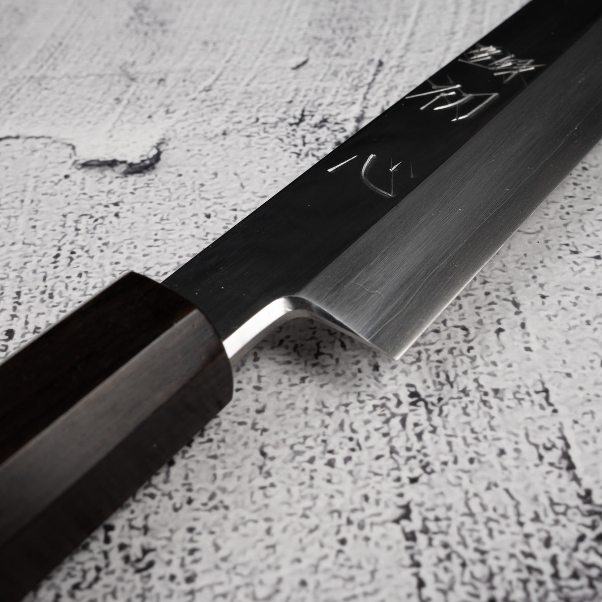Nakagawa Ginsan K-tip Yanagiba 270 毫米鏡面拋光烏木手柄