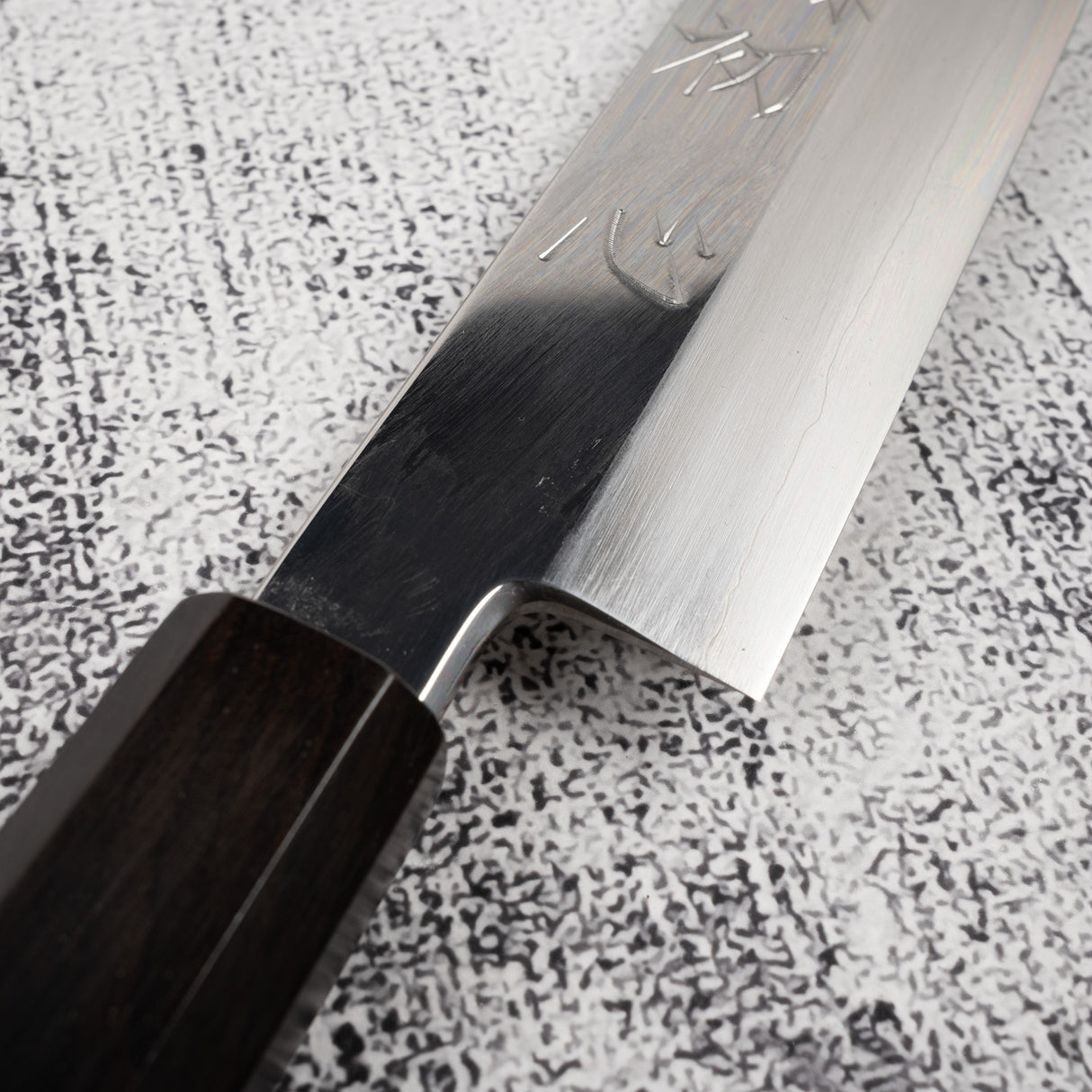 Nakagawa Ginsan K-tip Yanagiba 270 毫米鏡面拋光烏木手柄