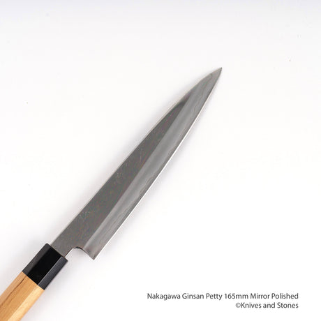 Nakagawa Ginsan Petty 165mm 鏡面拋光