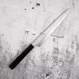 Nakagawa Ginsan Kasumi Finish Sujihiki 240mm 黑檀木