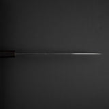 Nakagawa Ginsan Kasumi Finish Sujihiki 240mm 黑檀木