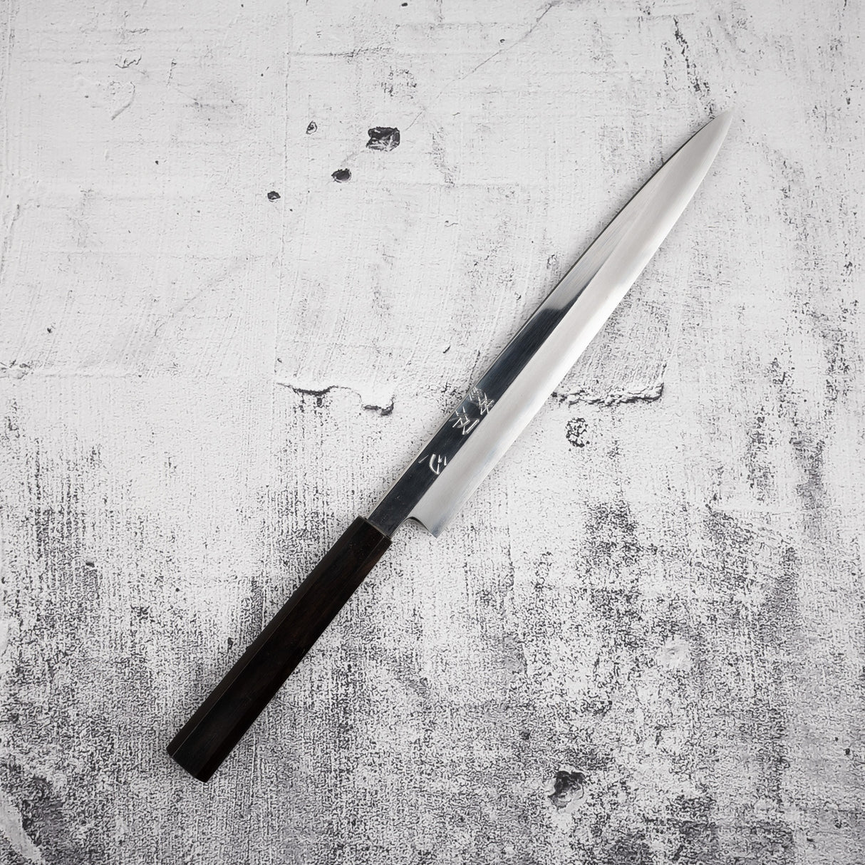 Nakagawa Ginsan Yanagiba 270mm 鏡面拋光黑檀木